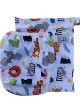 Load image into Gallery viewer, Jungle Friends Swim Nappy & Wet Bag Set