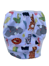 Load image into Gallery viewer, Jungle Friends Swim Nappy & Wet Bag Set