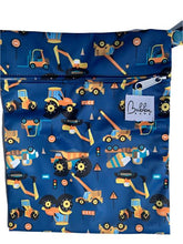 Load image into Gallery viewer, Construction Zone Swim Nappy & Wet Bag Set
