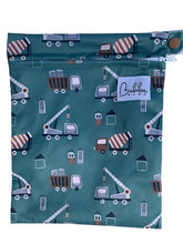 Load image into Gallery viewer, Cranes & Mixers Swim Nappy & Wet Bag Set