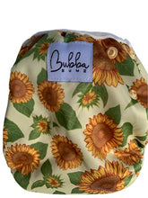 Load image into Gallery viewer, Sunflowers Swim Nappy & Wet Bag Set
