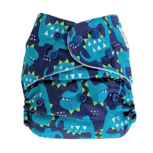 Load image into Gallery viewer, Dinky Dino Cloth Nappy I One Size Fits Most