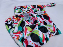 Load image into Gallery viewer, Toucans Swim Nappy and Wet Bag Set