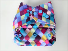 Load image into Gallery viewer, Patchwork Diamonds Cloth Nappy I One Size Fits Most