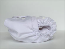 Load image into Gallery viewer, White On White Cloth Nappy I One Size Fits Most