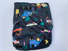 Load image into Gallery viewer, Cars & Trucks Cloth Nappy I One Size Fits Most