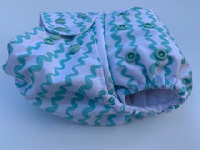 Load image into Gallery viewer, Peppermint Squiggles Cloth Nappy I One Size Fits Most