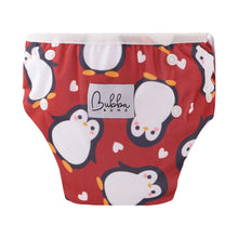Load image into Gallery viewer, Penguins Swim Nappy and Wet Bag Set