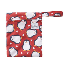 Load image into Gallery viewer, Penguins Swim Nappy and Wet Bag Set