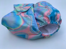Load image into Gallery viewer, One Size Fits Most Cloth Nappy - Puddle Rainbows
