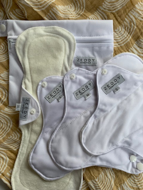 Reusable Cloth Pad Set - Trial Pack