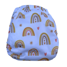 Load image into Gallery viewer, One Size Fits Most Cloth Nappy - Rainbow Love
