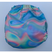 Load image into Gallery viewer, One Size Fits Most Cloth Nappy - Puddle Rainbows
